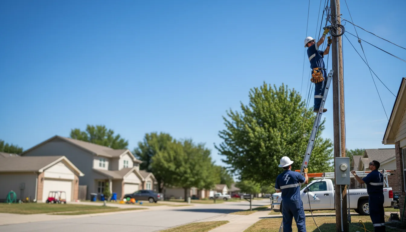 Residential electrician providing installation services in Jay Em, WY